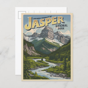 Jasper Nationaal park alberta canada  geschenken Briefkaart