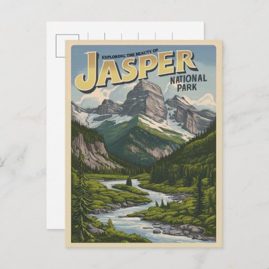 Jasper Nationaal park alberta canada  geschenken Briefkaart (Voorkant / Achterkant)