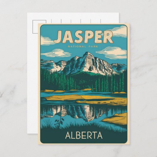 Jasper Nationaal park alberta canada geschenken Briefkaart (Voorkant / Achterkant)