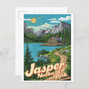 Jasper Nationaal park alberta canada  geschenken Briefkaart