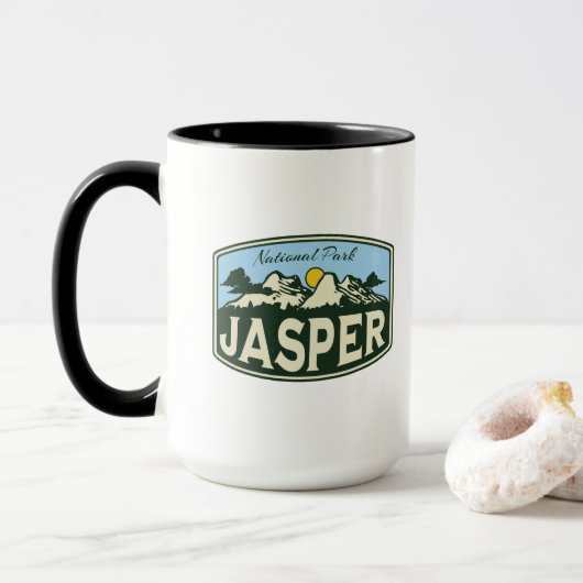 Jasper National Park Alberta Canada cadeaus Mok (Met donut)