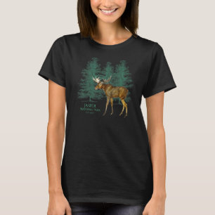 Jasper National Park Alberta Canada onttrekt bomen T-shirt