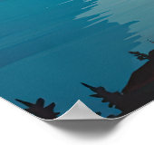 Jasper National Park Alberta Canada Rockies Retro Poster (Hoek)