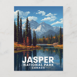 Jasper National Park Bergen Meerzicht Briefkaart