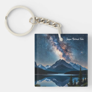 Jasper National Park Canada bij nacht Sleutelhanger