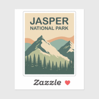 Jasper National Park Canada Schitterende Natuur Ku Sticker