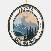Jasper National Park Canada Travel Badge Keramisch Ornament (Links)