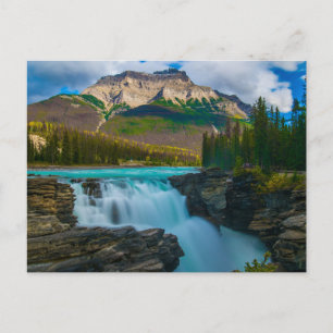 Jasper National Park, Canada Waterfall, Mountains Briefkaart