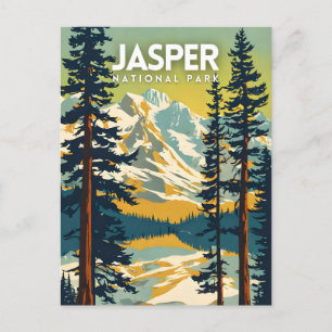 Jasper National Park Nostalgische Reizen Briefkaart