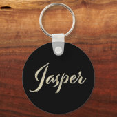 Jasper Whitegold Button Porte-clés (Recto)