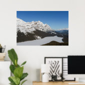 Jasper's Snowy Peyto Lake Poster (Thuiskantoor)