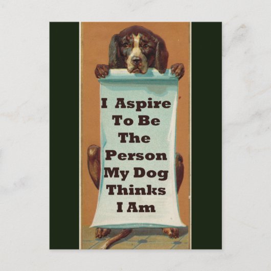 J'aspire à être; Carte postale (Devant)