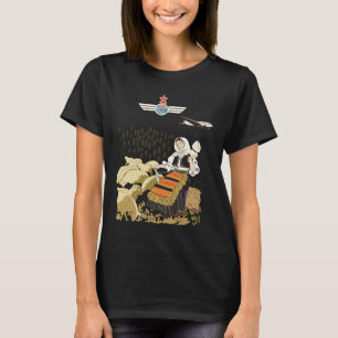 JAT Joegoslavië Vintage Airline Retro Reizen T-shirt
