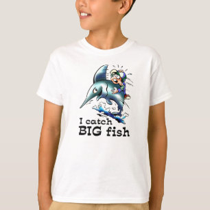 J'attrape le T-shirts drôle d'enfants de grands