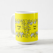 JAUNE 15 CATS MUG (Devant gauche)