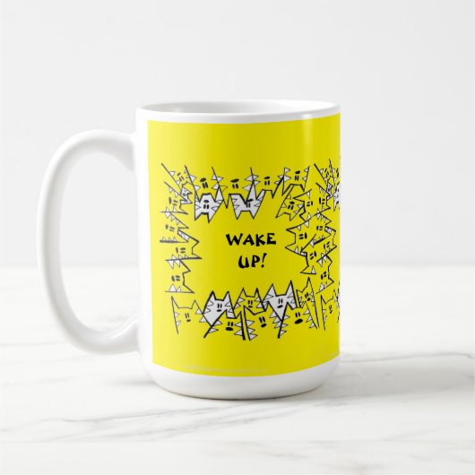 JAUNE 15 CATS MUG (Gauche)