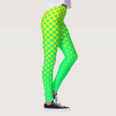 Jaune à vert Leggings Motifs de dégradé (Droite)
