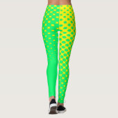 Jaune à vert Leggings Motifs de dégradé (Dos)