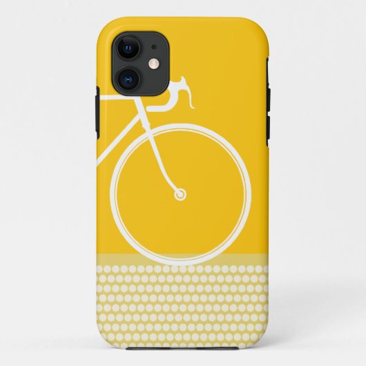 jaune Abstrait vélo iPhone 5 Coque (Dos)