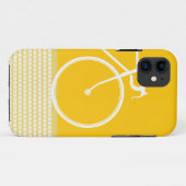 jaune Abstrait vélo iPhone 5 Coque (Dos (Horizontal))