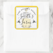 Jaune Agritouriste miel pot étiquette petite entre (Sac)