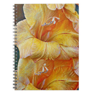 Jaune Artsy Gladiolus Carnet du Journal des Fleurs