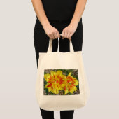 Jaune avec Sac Orgnaic Fleur Rouge (Devant (produit))