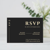 Jaune Beurre Mariage QR Code RSVP (Debout devant)