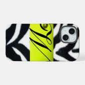 JAUNE BLACK ZEBRA FUR MONOGRAM, Topaz (Verso Horizontal)