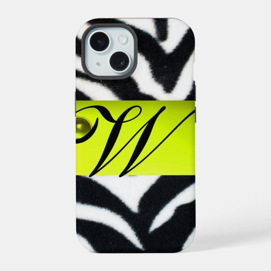 JAUNE BLACK ZEBRA FUR MONOGRAM, Topaz (Verso)