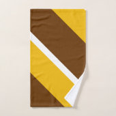 Jaune blanc Brown couleur pâle Conception des bloc (Serviette à main)