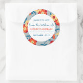 Jaune, Bleu & Orange Moderne Étiquettes de canne F (Sac)