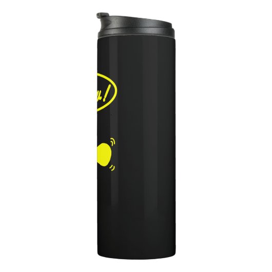 Jaune! Bouteille isotherme (Tourné sur la droite)