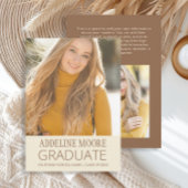 Jaune Brown 2 photos Faire-part