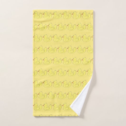 Jaune canard en caoutchouc Duckie Ducky Bird Bathb (Serviette à main)