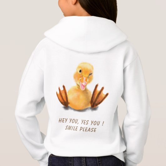 Jaune Canard Hoodies Texte Accrocheur (Dos)