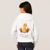 Jaune Canard Hoodies Texte Accrocheur (Dos entier)