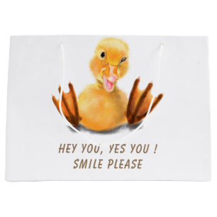 Jaune Canard Jouer Wink Sac Cadeau Joyeux Sourire
