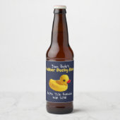 Jaune Caoutchouc Ducky Funky Custom Beer Étiquette (Devant)