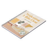 Jaune Carnet moderne du milieu du siècle (Côté gauche)