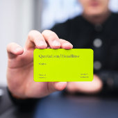jaune chartreuse - Code QR - Carte de visite