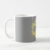 Jaune Chaud Damask Mug (Gauche)