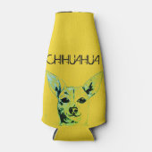 Jaune Chihuahua Glacière à thème bouteille (Devant)