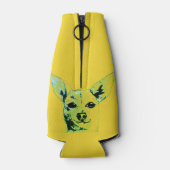 Jaune Chihuahua Glacière à thème bouteille (Dos)