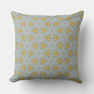 Jaune Chips Triangle Design Jeu Oreiller