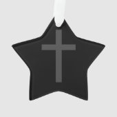 Jaune chrétien de croix de solidarité de symbole (dos)
