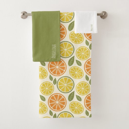 Jaune citron orange Motif nom blanc (En situation)