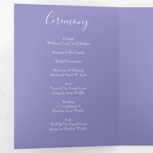 Jaune clair Périwinkle Bleu Rose Programmes de mar (Intérieur en premier)