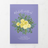 Jaune clair Périwinkle Bleu Rose Programmes de mar (Page de couverture)