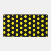 Jaune Clair Pointillé Élégant Noir Uni (Recto)